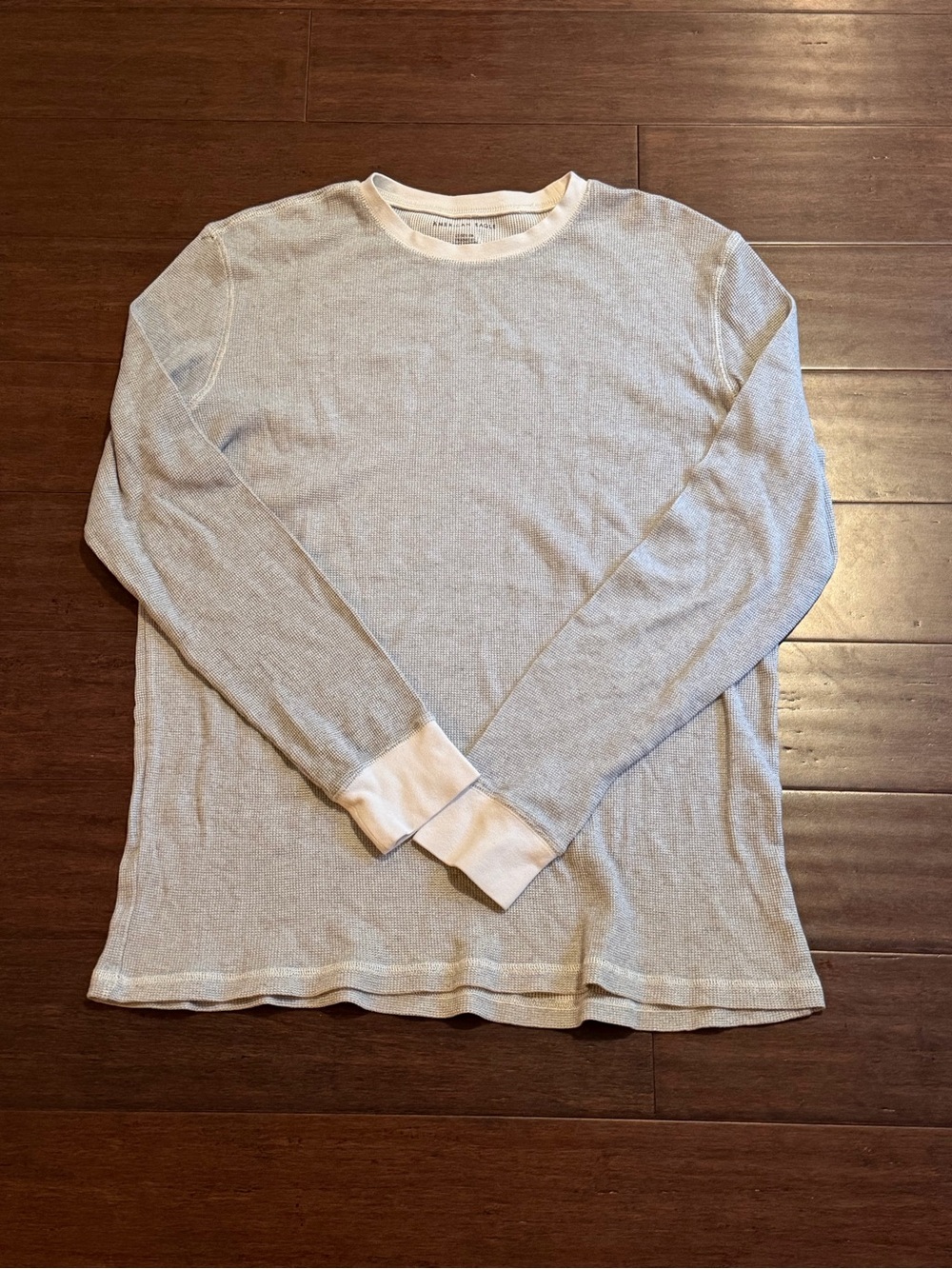 American Eagle Gray Long-Sleeve with White Trim